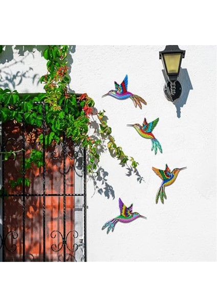 Metal Kuş Duvar Dekoru Duvar Sanatı Dekorasyonları Canlı Süsleme Sanatı 3D Heykel Asılı Oturma Odası Yatak Odası Için (Yurt Dışından) fırsatları