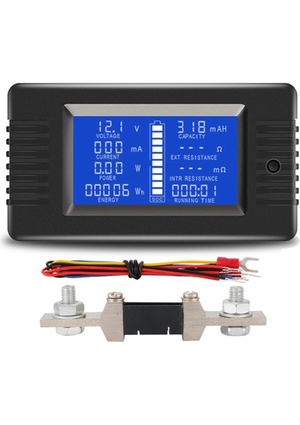 PZEM015 Dijital Dc 0-200V Gerilim Akım 200A Şant Araç Akü Test Cihazı Gerilim Ölçer Monitör 12V 24V 48V (Yurt Dışından)