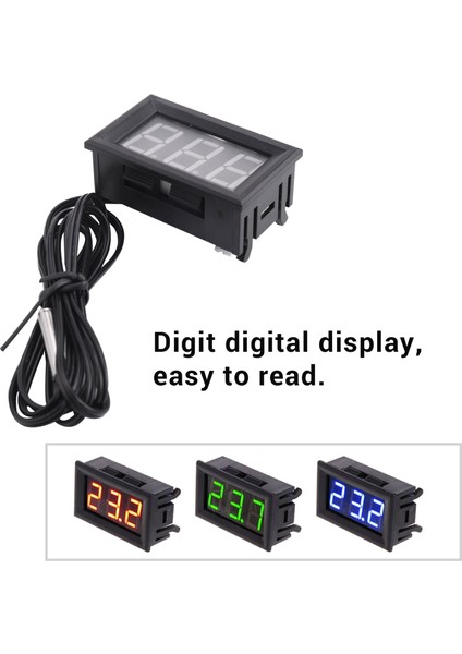 Dc 5 - 12 V - 50 - 110 Derece C Dijital Termometre Termometre Buzdolabı Problu Sıcaklık Dedektörü [paralel Içe Aktarılan Öğe] Mavi (Yurt Dışından) fırsatları
