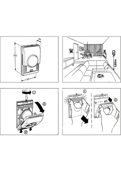 MT01 220VAC Odası Mekanik Termostat Klima Fan Coil Termostat Sıcaklık Kontrol Cihazı Sıcak (Yurt Dışından) indirimleri