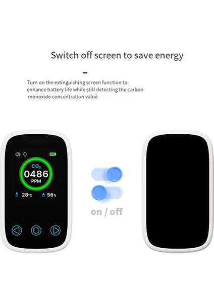 3'ü 1 Arada Hava Kalitesi Ölçer Co2 Sıcaklık Nem Test Cihazı LCD Ekran Ndır Sensörü Sesli Alarmlı Karbondioksit Dedektörü (Yurt Dışından) modelleri