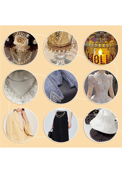 11YARD Rhinestone Saçak Trim, Altın Püskül Rhinestone Zincir Ev Dekor Için Kenar Dikmek Inci Boncuklu Aplike Zincir (Yurt Dışından) modelleri