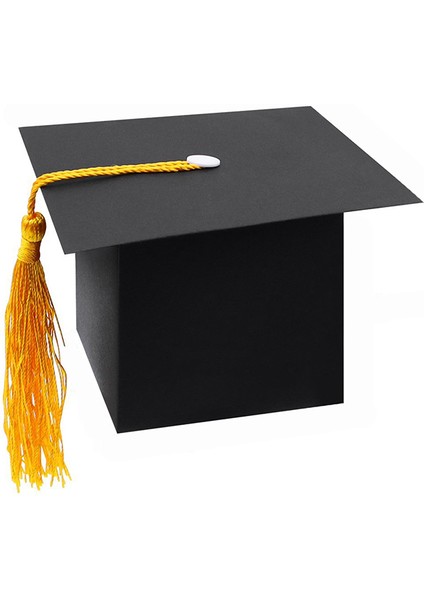 25 Adet Kendi Başına Yap Kağıdı Mezuniyet Kap Şekilli Hediye Kutusu Şeker Çikolata Kutusu Mezuniyet Partisi Favor Kap Bekarlığa Veda Şapka Düğün Şeker Kutusu Hediye Siyah (Yurt Dışından)