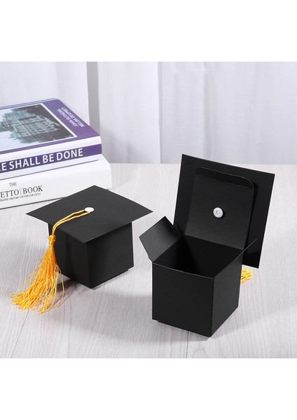 25 Adet Kendi Başına Yap Kağıdı Mezuniyet Kap Şekilli Hediye Kutusu Şeker Çikolata Kutusu Mezuniyet Partisi Favor Kap Bekarlığa Veda Şapka Düğün Şeker Kutusu Hediye Siyah (Yurt Dışından) modelleri
