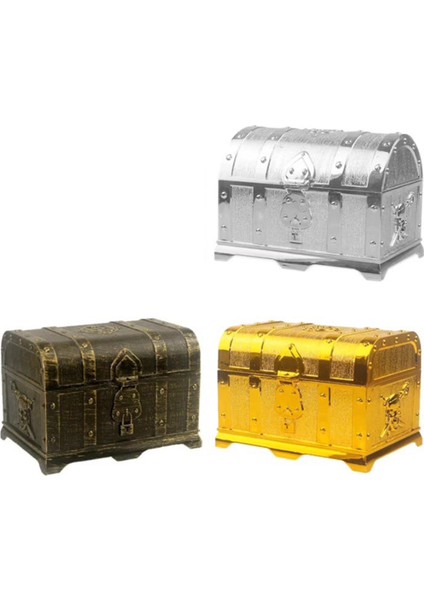 Bronz Yuvarlak Av Korsan Gizli Kutu Plastik Dekoratif Ev Oyunu Çocuklar Için Retro Parti Dekorasyon Hediyeleri (Yurt Dışından) fiyatları