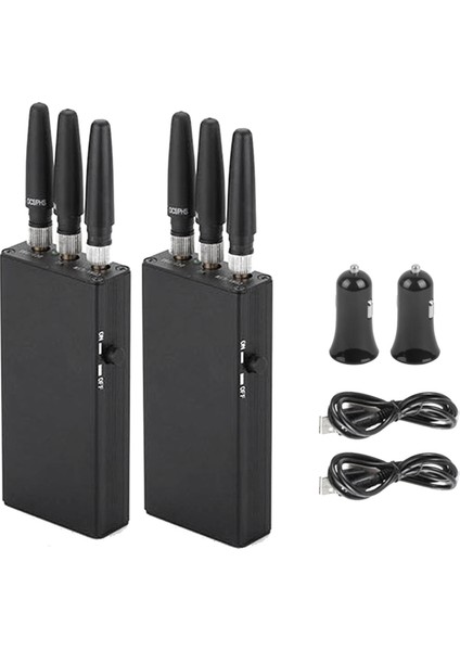 2 Adet Taşınabilir Gps Sinyal Engelleyici Wifi Kamera Bulucu Gps Konumlandırma ve Izleme Gps Dedektörü Yok (Yurt Dışından)