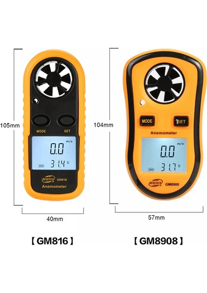 Benetech Dijital Anemometre Anemometre GM816 Rüzgar Hızı Ölçüm Cihazı Rüzgar Gücü Seviyesi Anemometresi (Yurt Dışından) modelleri