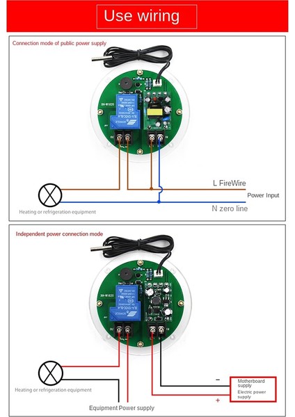 XH-W1820 Yuvarlak Panel Kurulum Dijital Sıcaklık Kontrol Cihazı Yüksek Güçlü Isıtma/soğutma 110-220V (Yurt Dışından) fırsatları