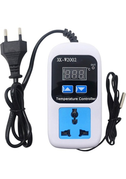 Ac 110-220V Dijital Termostat Regülatör Sıcaklık Kontrol Cihazı Termostat Regülatör Priz XK-W2002 Eu Fişi (Yurt Dışından)