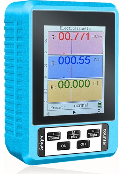 Xr2 BR-9A El Tipi Elektromanyetik Radyasyon Dedektörü Yüksek Hassasiyetli Elektromanyetik Radyasyon Emf Ölçer Test Cihazı Mavi (Yurt Dışından)