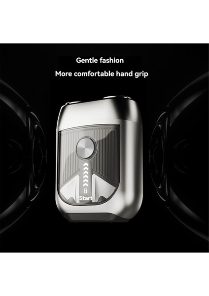 Elektrikli Tıraş Makinesi Şarj Edilebilir Alüminyum Alaşımlı Manyetik Çift Kafalı Tıraş Makinesi Ipx7 Su Geçirmez Taşınabilir Erkek Sakal Düzeltici B (Yurt Dışından) modelleri