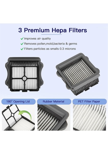 Tineco Tineco Ifloor 3, Floor One S3 Kablosuz Elektrikli Süpürge Fırça Silindirleri ve Hepa Filtreleri Için Silindir Fırça Yedeği (Yurt Dışından) indirimleri