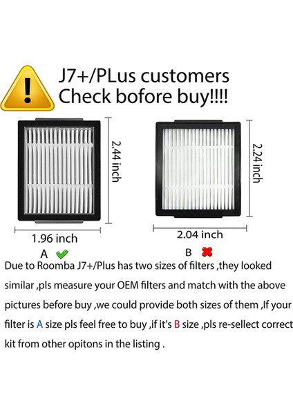 Vakum Filtresi ve Vakum Süpürgesi Torbası Yedek Parça Kiti Irobot Roomba I3/ı3+/ı4/ı4+/ı6/ı6+/ı7/ı7+/j7 ile Uyumlu (Yurt Dışından) fırsatları