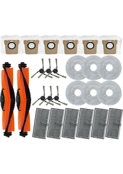 Xiaomi Mijia M40 D110CN Vakum Parçaları Ana Tricut Silindir Yan Fırça Hepa Filtre Paspas Bezi Toz Torbaları Aksesuarları (Yurt Dışından)