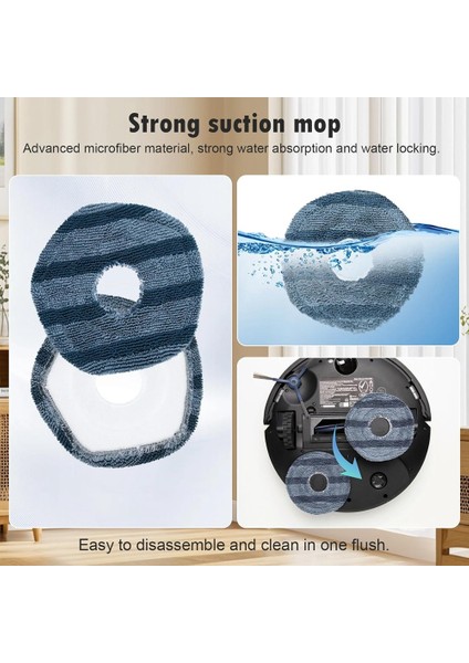 Eufy Vacuum Omni C20 Için Yedek Parçalar Ana Yan Fırça Toz Torbaları Paspas Pedleri Hepa Filtreleri Aksesuar Seti (Yurt Dışından) indirimleri