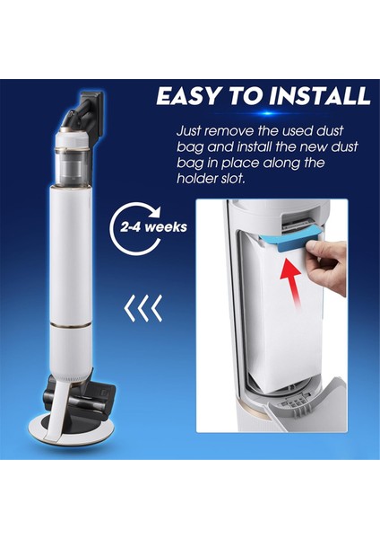 Samsung Bespoke Jet Kablosuz Dikey Elektrikli Süpürge, Vakum Torbaları, Vakum Filtresi Için Uyumlu Yedek Parçalar (Yurt Dışından) modelleri