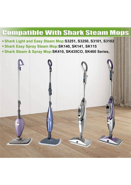 4 Paket Buharlı Paspas Pedi Shark S3101 S3202 S3250 Yıkanabilir Temizleme Pedi Sert Zeminler Için Buharlı Ped Yedekleri (Yurt Dışından) fiyatları