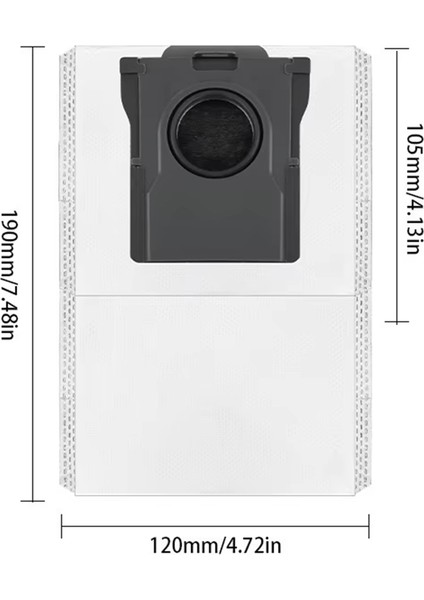 Dreame X40 Ultra / L10S Pro Ultra Heat / X30 Ultra Robot Süpürge Toz Torbası Aksesuarları Çöp Torbası (Yurt Dışından) fiyatları