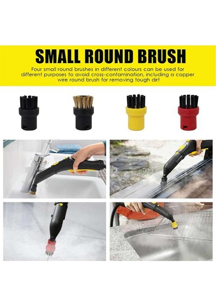 Karcher Sc2 Sc3 Sc4 Sc5 Sc7 Buharlı Temizleyici Parça Değişimi Nozul Fırçası Paspas Bezi Inatçı Seti (Yurt Dışından)