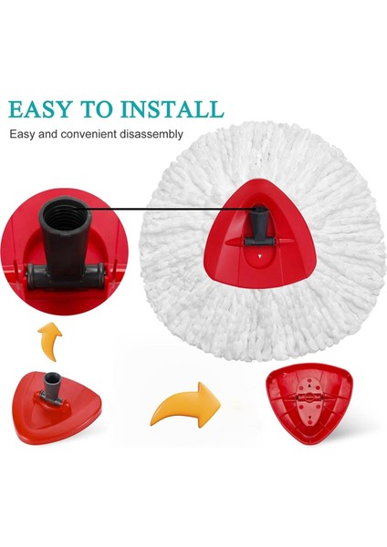 Vileda Ocedar Easywring 1-Tank Spin Sistemli Mop Başlıkları Için Spin Mop Yedek Başlıkları Mutfak Ev Için Mikrofiber Mop (Yurt Dışından) modelleri