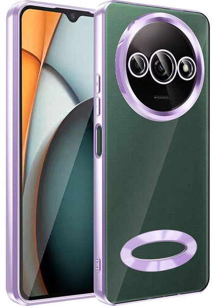 Xiaomi Redmi A3 4g 2024 Kılıf Kamera Korumalı Logo Gösteren Esnek Renkli Şeffaf Silikon Omega Kapak