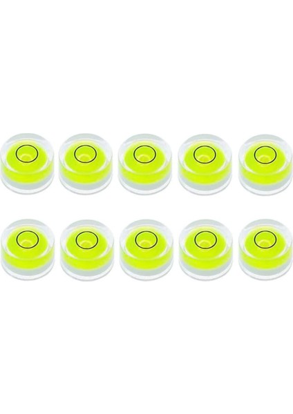 10 Adet Mini Kabarcık Su Terazisi 10X6MM Dairesel Boğa Gözü Kabarcık Terazileri Üçayaklı Teleskop 10X6MM, Yapışmaz (Yurt Dışından)