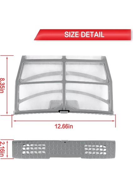 W10859086 W10701353 Whirlpool Maytag ve Kenmore Için Çamaşır Kurutma Makinesi Lint Filtresi MEDB855DC2'YI Değiştirir (Yurt Dışından) indirimleri
