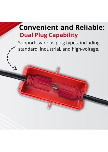 Kilitleme Etiketleme Için Elektrik Fişi Kilidi - 220 Volt Güç Kablosu Kilitleme Cihazı, Uzatma Kablosu Kilidi, Endüstriyel Sınıf Büyük (Yurt Dışından) modelleri