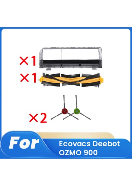 Ana ve Yan Fırçalar Ecovacs Deebot Ozmo 900 Robot Süpürge Parçaları Aksesuarları Için Ana Fırça Kapağı (Yurt Dışından)