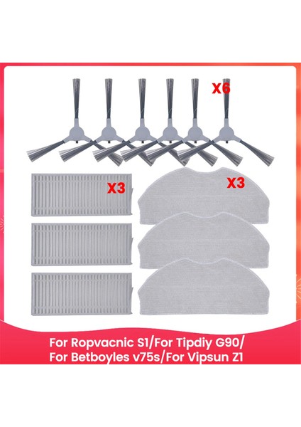 Ropvacnıc S1, Tipdiy G90, Betboyles V75S, Vıpsun Z1 Robot Süpürge Yedek Parçaları Için Aksesuar Kiti (Yurt Dışından)