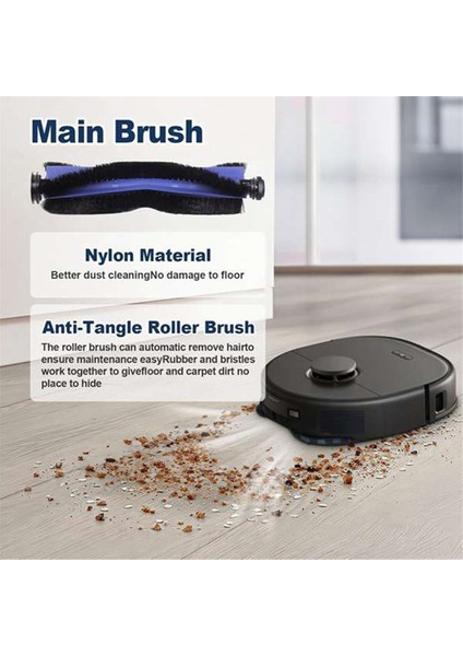 Eufy X10 Pro Omni Vakum Parçaları Için Yedek Aksesuarlar Ana Fırça Paspas Bezi Yan Fırçalar Hepa Filtre Toz Torbaları (Yurt Dışından) fiyatları