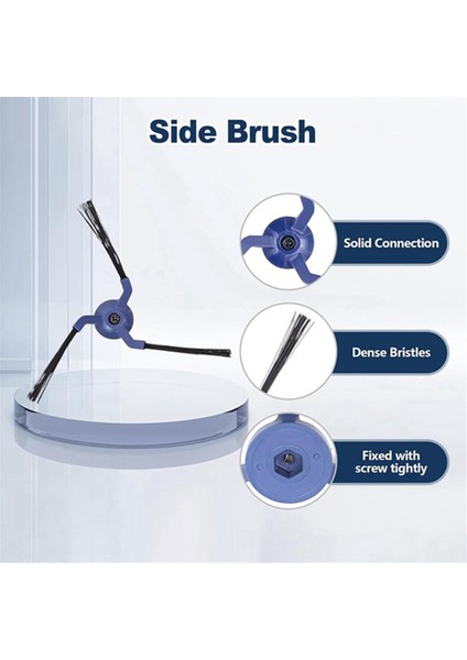 Eufy X10 Pro Omni Vakum Parçaları Için Yedek Aksesuarlar Ana Fırça Paspas Bezi Yan Fırçalar Hepa Filtre Toz Torbaları (Yurt Dışından) fırsatları