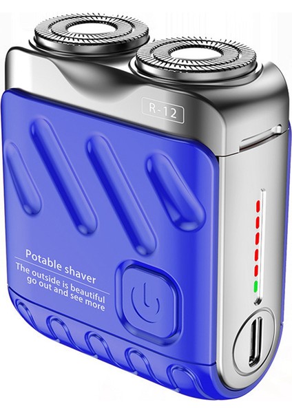 Sakal Tıraş Makinesi, Şarj Edilebilir Elektrikli Tıraş Makinesi Çift Halka Manyetik Kesici, Mini Elektrikli Tıraş Makinesi Seyahat Tıraş Makinesi Mavi (Yurt Dışından) indirimleri