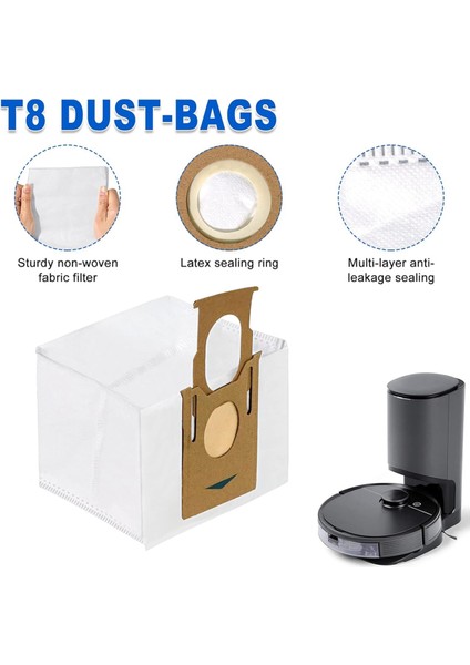 Ecovacs Deebot Ozmo T8 T8 Aivi T8+ T8 Aıvı+ T8 Max N8 Pro Plus/n8 Pro N8+ Plus N8 Pro+ Yedek Parça Kitleri (Yurt Dışından) indirimleri