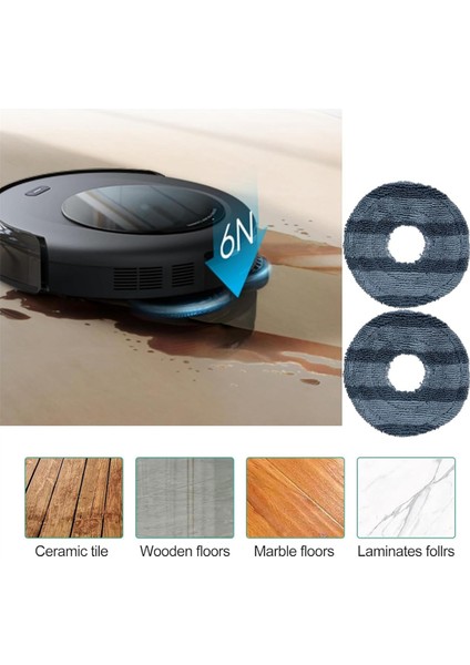 Eufy Omni C20 Robot Süpürgeler Için 12 Adet Toz Torbası Mop Pedi Yedek Parçaları Vakum Torbası Mop Pedi Aksesuarları (Yurt Dışından) modelleri