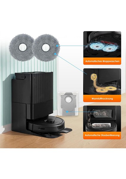 Roborock Q REVO/P10 A7400RR Elektrikli Süpürge Ana Yan Fırça Hepa Filtre Paspas Bezleri Toz Torbası Yedek Parçaları (Yurt Dışından) modelleri