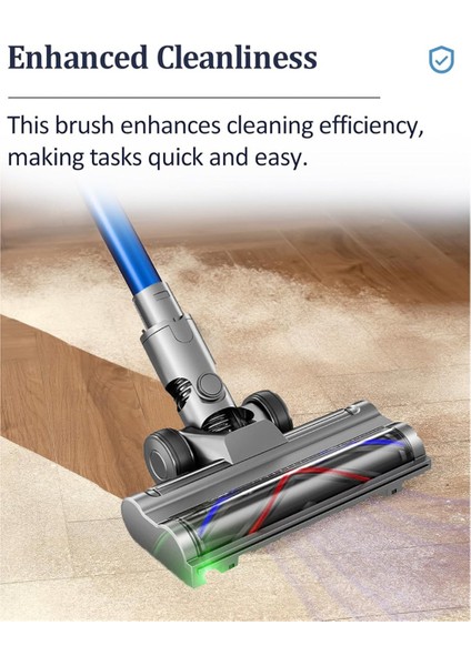 Dyson V6 DC58 DC59 DC62 DC72 Elektrikli Süpürgeler Için Elektrikli Zemin Fırçası Başlığı Zemin Temizleyici Için LED Toz Işıkları ile (Yurt Dışından) fırsatları