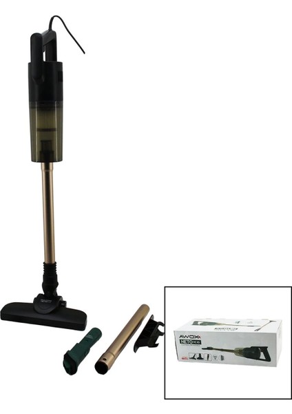 Neto Vc-10 Gold Metal Saplı Dik Elektrikli Süpürge 500W 5mt KABLOSAP=75+35=110CMHEPA Filtre (4887)