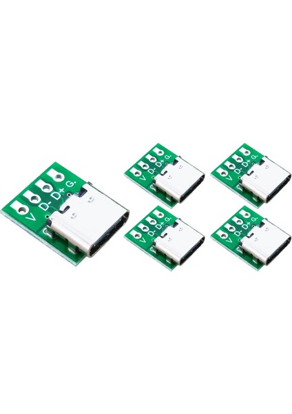 10 Adet Tip-C Usb3.1 16 Pin Dişi - 2,54 mm Tip C Konnektör 16P Adaptör Test Pcb Kartı Plaka Soketi Veri Transferi Için (Yurt Dışından)