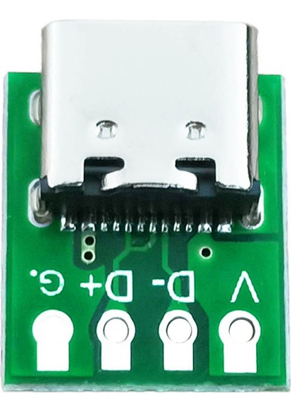10 Adet Tip-C Usb3.1 16 Pin Dişi - 2,54 mm Tip C Konnektör 16P Adaptör Test Pcb Kartı Plaka Soketi Veri Transferi Için (Yurt Dışından)