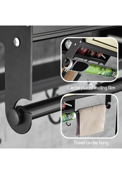 Çift Katmanlı Organizatör Raf Kanca ile Alüminyum Baharat Baharat Şişesi Mikrodalga Fırın Mutfak B Için Asılı Raf (Yurt Dışından) fiyatları