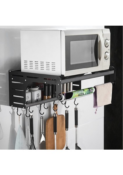 Çift Katmanlı Organizatör Raf Kanca ile Alüminyum Baharat Baharat Şişesi Mikrodalga Fırın Mutfak B Için Asılı Raf (Yurt Dışından) indirimleri