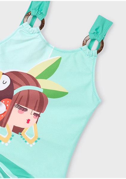 3718 Kız Çocuk Yeşil Mayo fiyatları