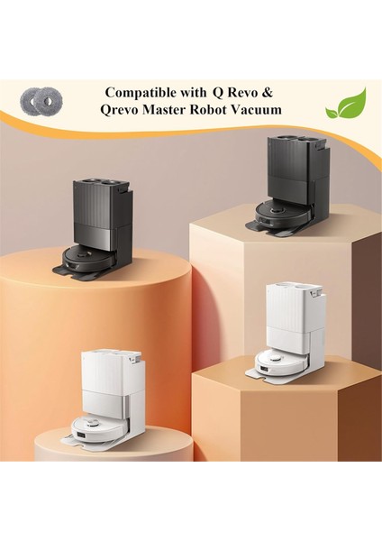 Roborock Q Revo/qrevo Maxv Robot Süpürge Yedek Parçaları Için Mop Bezi Toz Torbaları (Yurt Dışından)