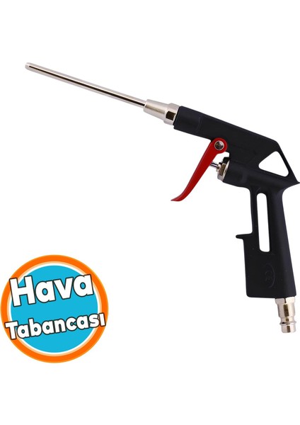Hava Üfleme Tabancası Profesyonel Uzun Ağızlı Uçlu Temizlik Toz Giderme Tabancası Kompresör 12 cm