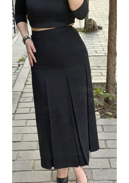 Tesettür Büyük Beden Battal Fişekli Astarlı Kloş Krep Anne Eteği fiyatları