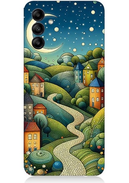 Samsung Galaxy A55 Uyumlu Yıldızlı Tepede Masal Desenli Silikon Kılıf