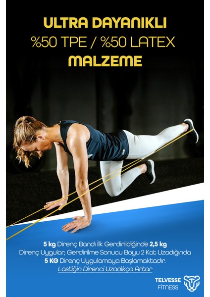 5 + 15 kg 2'li Set Barfiks Lastiği Gym Resistance Band Antrenman Kas Geliştirme Bandı fiyatları
