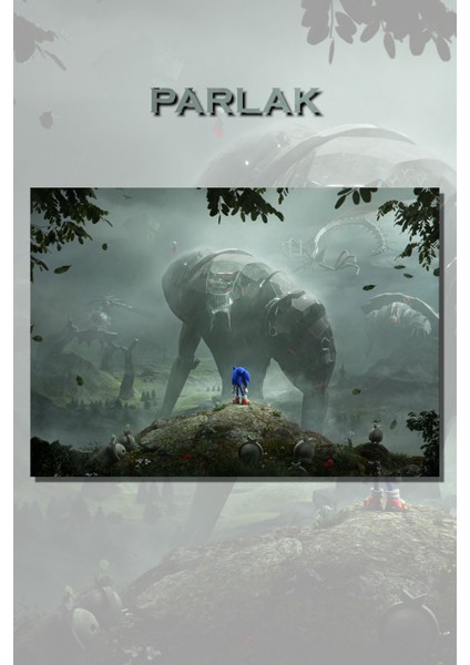 Sonic, Kirpi Sonic Animasyon, Film Poster - Duvar Kağıdı Yüksek Kaliteli Baskı