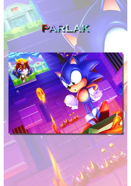 Sonic, Kirpi Sonic Animasyon, Film Poster - Duvar Kağıdı Yüksek Kaliteli Baskı